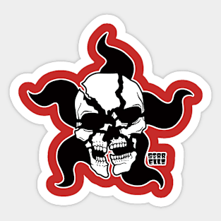 Smash Skull Sticker